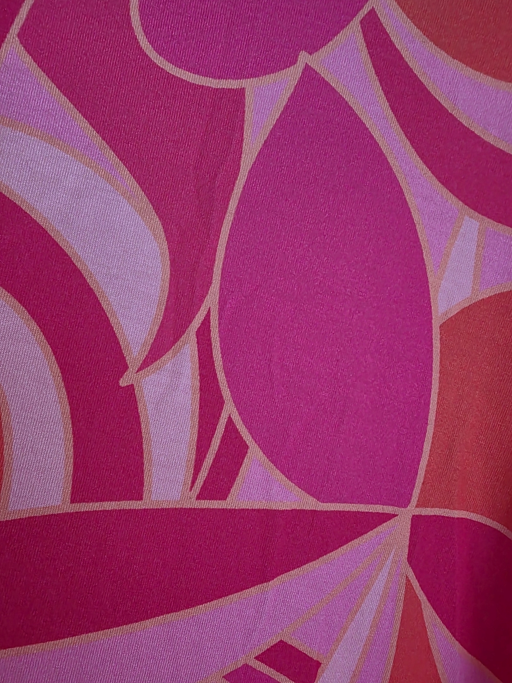 Southern Stitch Vibrant Pink & Coral V-Neck Tunic Top XL - Picture 7 of 7